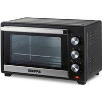 Geepas 30L Mini Oven Toaster Grill Tabletop Compact Portable Baking Cooker 1600W in Black