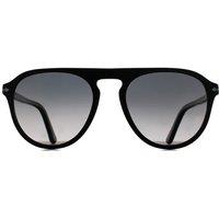 Persol Aviator Black Grey Gradient Polarized PO3302S