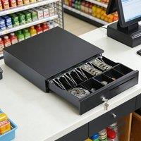 Ventryn Cash Drawer Till Base with RJ11 Connector for EPoS System in Black