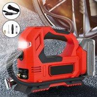 Ventryn Cordless Digital Tire Inflator Air Pump For Makita Battery in Red