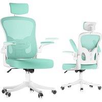Gartistgo Ergonomic Mesh Office Chair with Adjustable Headrest & Lumbar Support in Green