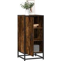 Berkfield Home Sideboard Smoked Oak 35.5x35x76 cm Engineered Wood & Metal in Brown