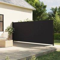 Berkfield Home Retractable Side Awning Black 160x500 cm