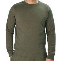 Smart Living Men's Classic Plain Crew Neck Long Sleeve Pullover Sweatshirt Jumper in Khaki | Size: Medium