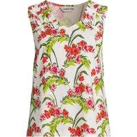 Lands' End Women's Plus Linen Blend Flowy Sleeveless Top | Size: 20-22