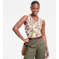 Lands' End Women's Linen Blend Sleeveless Top | Size: 14-16