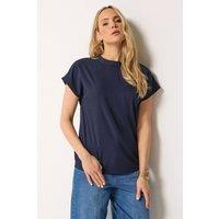 Long Tall Sally Women's Tall Grown-On Sleeve Top in Dark Navy | Size: 18