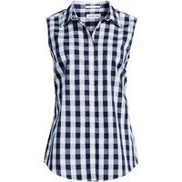 Lands' End Women's Sleeveless Non-Iron Shirt in Navy | Size: Small