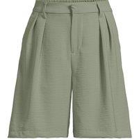 Lands' End Women's Creaseless Shorts in Olive | Size: 14
