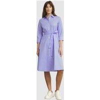 Hobbs London Women's Harlow Tie Waist Midi Shirt Dress in Baby Blue | Size: 18