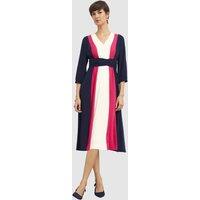 Hobbs London Women's Cora 3/4 Sleeve V-Neck Tie Waist Dress in Fuchsia | Size: 8