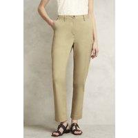 Hobbs London Women's Noa Chino Trouser in Light Tan | Size: 16