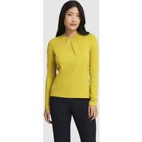 Hobbs London Women's Effie Keyhole Knit Jumper in Lemon | Size: Small