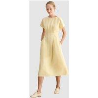 Hobbs London Women's Aliya Dress in Lemon | Size: 8