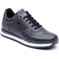 Base London Men's Lancaster Trainer in Dark Navy | Size: 11