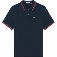 Ben Sherman Men's Signature Pique Polo Shirt in Dark Navy | Size: Large