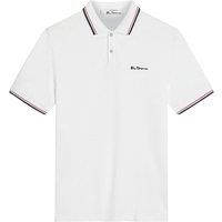 Ben Sherman Men's Signature Pique Polo Shirt in White | Size: Large