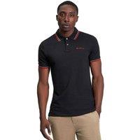 Ben Sherman Men's Signature Pique Polo Shirt in Black | Size: Small