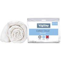 Ezysleep 10.5 Tog Feels Like Down Cotton Cloud Duvet in White | Size: Super King