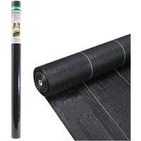 BARGAINS-GALORE Weed Control Fabric Gardening 1.5m X 8m Ground Cover Tarp Heavy Duty in Black