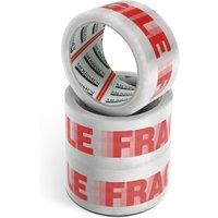 Merrimen 3 Pack Strong Heavy Duty Roll Pack Packaging Tape, 48MM x 66M in Off-White