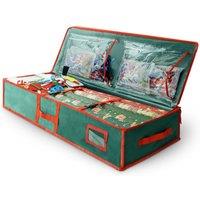 Keplin Christmas Wrapping Paper Storage Bag, Gift Wrap, Foldable, Heavy Duty in Green