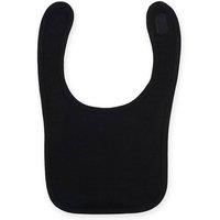 Larkwood Plain & Contrast Bib Pack of 2 in Black