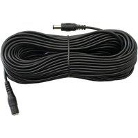 Green Feathers 20 Metre DC Power Extension Cable for 12V Cameras 2.1mm - Black