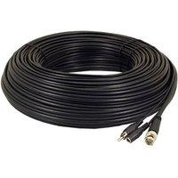 Green Feathers 30M BNC Cable + DC Power with RCA Audio Connectors - Black