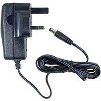 Green Feathers 12V 1000mA GB Mains Power Supply with 2.1mm Connector, 3m Lead - Black