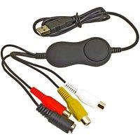 Green Feathers USB Video Capture Device for Windows & macOS - L5 x W14 x H16 cm in Black