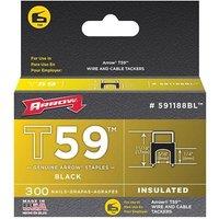 Arrow T59 Insulated Staples in Black
