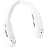 Geepas Portable Neck Fan 3 Speed USB Charging 6Hr Run Time 1500mAh in White