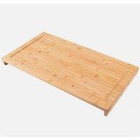 Nordara Set of 2 Wooden Kitchen Chopping Board Oven Hob Cover Worktop Saver in Natural