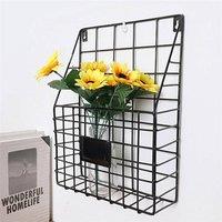 Nordara black Wall Mounted Wire Magazine & Newspaper Storage Rack