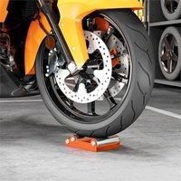 Nordara Motorcycle Wheel Roller Stand, 485lb Maintenance Stand, Orange