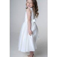 UK Flower Girl Boutique Betsy White Flower-Girl Dress | Size: 18-24 m