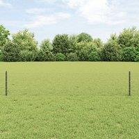 Berkfield Home Fence Posts 5 pcs U-Channel Grey 40 cm Steel