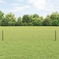 Berkfield Home Fence Posts 5 pcs U-Channel Grey 40 cm Steel