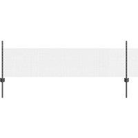 Berkfield Home Chicken Wire Fence Set Set of 2 Grey Metal, Plastic 25 x 0.5 m