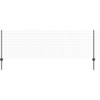 Berkfield Home Euro Fence Set Set of 2 Grey Steel 10 x 0.8 m Durable