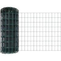 Berkfield Home Euro Fence with 5 U Posts, Green, 0.8x10 m Steel in Green