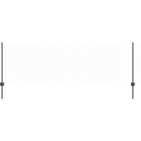 Berkfield Home Fence Posts 11 pcs U-Channel Grey 80 cm Steel, Hexagon Fence Grey
