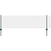 Berkfield Home Welded Wire Fence with 5 U Posts Green 0.6x10 m Steel