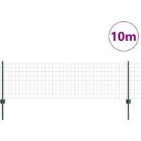 Berkfield Home Green Euro Fence with 5 U Posts Green 0, 6x10 m Steel