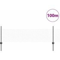 Berkfield Home Stylish Fence Posts 11 pcs U-Channel Grey 60 cm Steel, Hexagon Fe