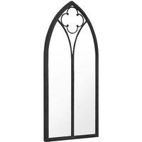 Berkfield Home Mirror Black 70x30 cm Iron for Indoor Use