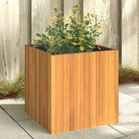 Berkfield Home Garden Planter 45x45x45 cm Solid Wood Acacia in Brown | Size: 45 x 45 x 45 cm