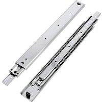 Havendro 1 Pair Heavy Drawer Runners, 1000mm Heavy Duty in Silver