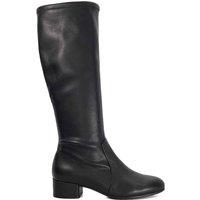 Dune London Women's 'Topsy' Leather Knee High Boots in Black | Size: 5